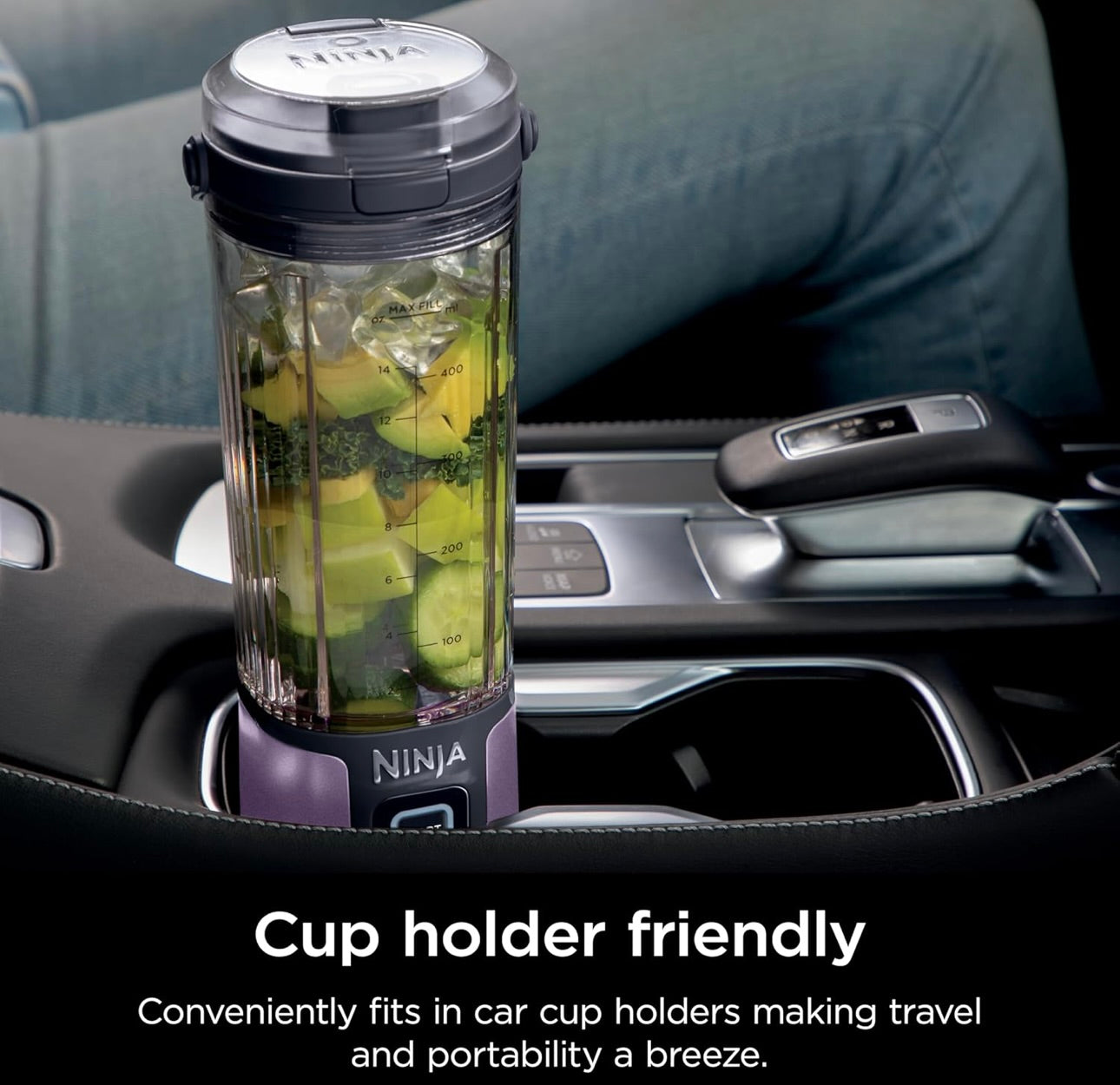 Ninja Blast Portable Blender, Cordless, 18oz. Vessel, Personal Blender BPA Free, Leakproof Lid & Sip Spout, USB-C Rechargeable, Dishwasher Safe Parts, Metallic - Purple BC151PL