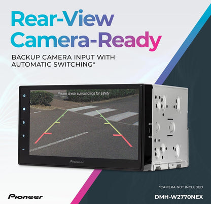 Pioneer DMH-W2770NEX 6.8" Capacitive Touchscreen Double Din Car Stereo
Digital Multimedia Receiver, Wireless Apple CarPlay & Android Auto, Bluetooth, Backup Camera, FLAC, Short Chassis, HD Radio