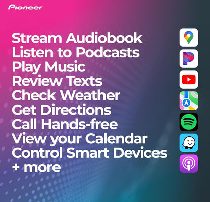 Pioneer DMH-C2550NEX 6.8" Capacitive Touchscreen Modular Chassis Car Stereo
Digital Multimedia Receiver, Wired CarPlay & Android Auto, Amazon Alexa, Bluetooth, Backup Cam, Short Chassis, Hi-Volt RCA