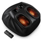 Foot Massager Machine w/ Heat Shiatsu Foot Massager Cordless Control Up to Size 14 - Black