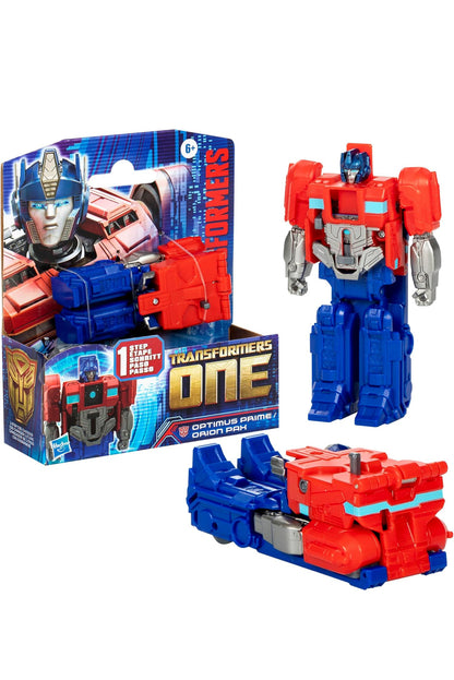 Transformers One Cog Changer Optimus Prime (Orion Pax) 4-Inch Robot Action Figure, Interactive Toys for Boys and Girls Ages 6 and Up