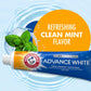 ARM & HAMMER Advance White Toothpaste Stain Defense, Fluoride - Clean Mint Flavor, 6.0 Oz (Pack of 4)
