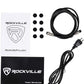 Rockville Pair APM5W 5.25" 2-Way 250W Powered USB Studio Monitors+Stands+Pads