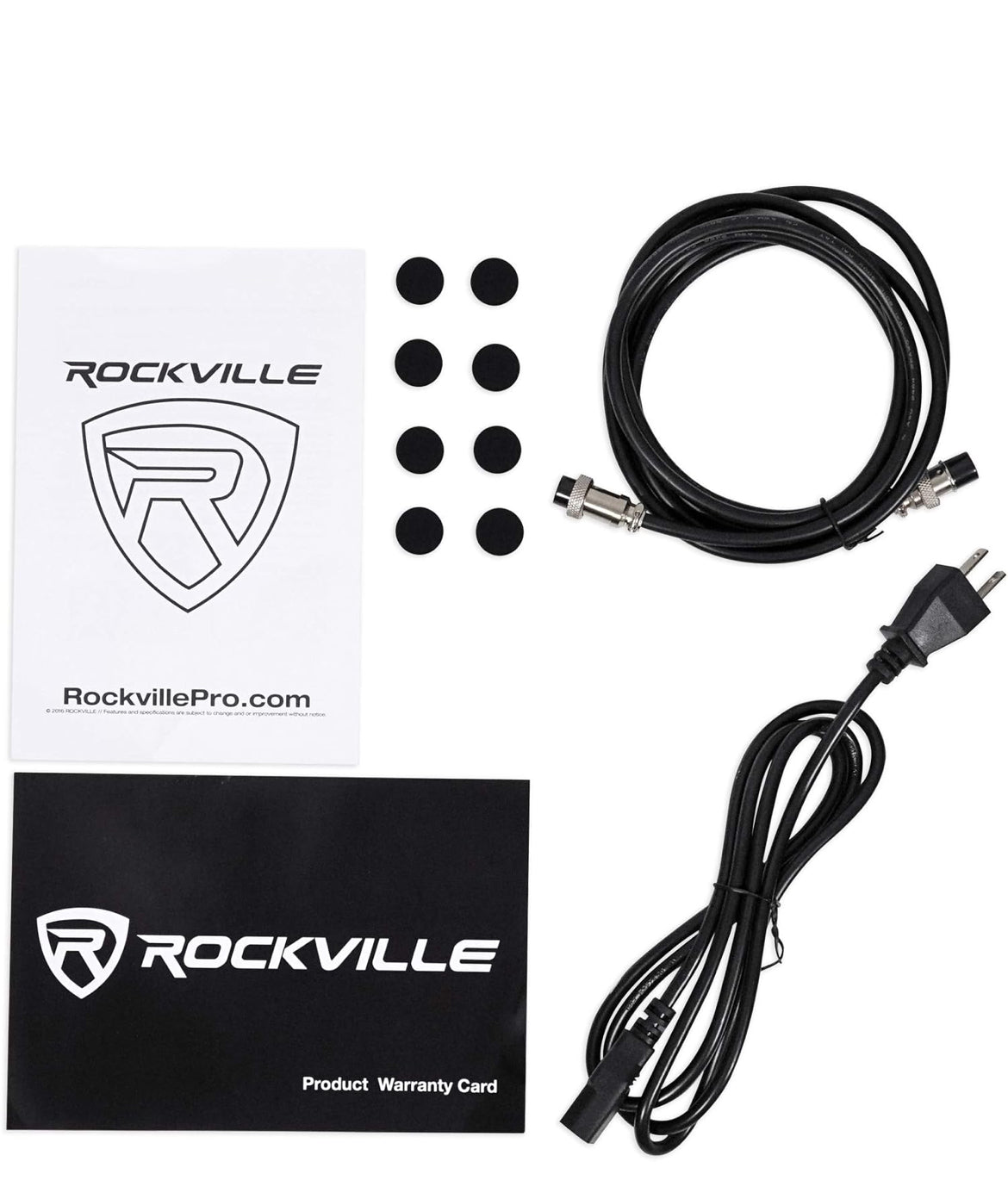 Rockville Pair APM5W 5.25" 2-Way 250W Powered USB Studio Monitors+Stands+Pads