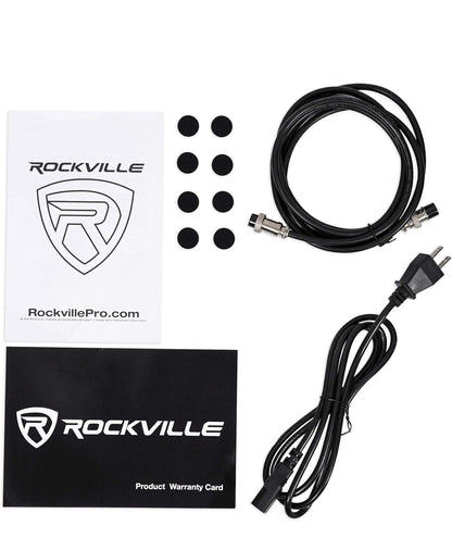 Rockville Paar APM5W 5.25" 2-rigting 250W Aangedrewe USB Studio Monitors+Staanders+Kussings