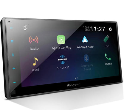 Pioneer DMH WNEX Digitale Multimediaspeler met Koordlose Apple CarPlay en Android Auto, 6.8" Kapasitiewe Raakskerm, Dubbel-DIN, Ingeboude Bluetooth en WiFi, Amazon Alexa via Toep