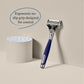 Winston Chrome Razor Handle - (German-Engineered Blades with Lubricating Strip and Precision Trimmer)