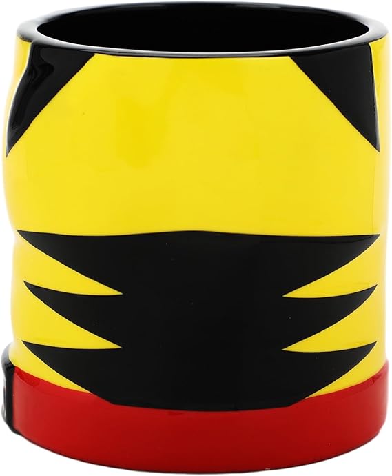 X-Men Wolverine Costume 16 Oz Yellow Ceramic Mug