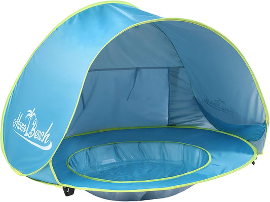 Monobeach Baba Strandtent Opspring Draagbare Skadu Swembad UV-Beskerming Sonbeskermer vir Baba