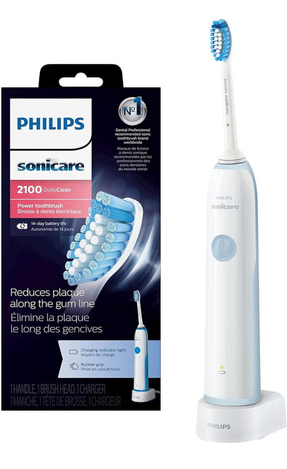 Philips Sonicare DailyClean 2100 Herlaaibare Elektriese Tandeborsel (HX321117) - Mid-Blou 1 ST.