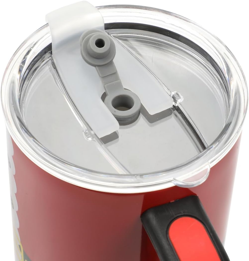 Insulated Stainless Steel Tumbler w/ Reusable Straw & Leak-Proof Lid Easy Carry Handle 40oz (Santa Suit)
