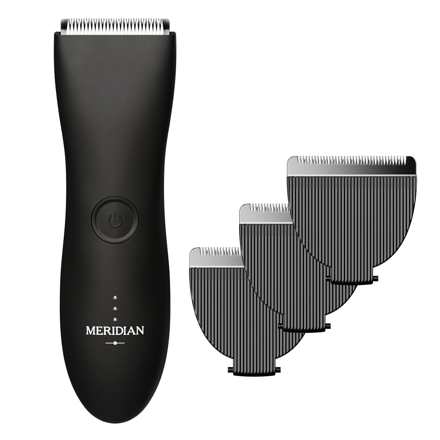 MERIDIAN Ball Bikini Trimmer + 3 Pack Replacement Blades - Onyx
