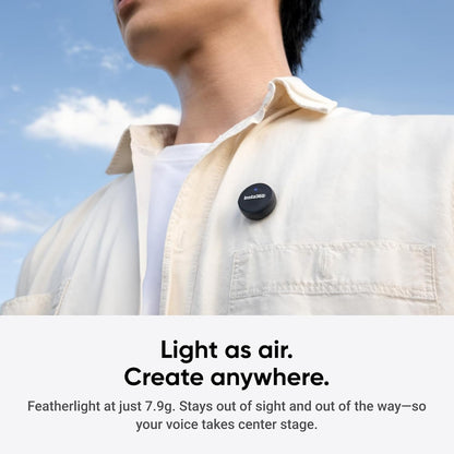 Insta360 Mic Air (1 TX + 1 RX), Noise Cancelling, 300m Range, Wireless Microphone for USB-C iPhone/Android/PC/Mac, Vlog, Streaming