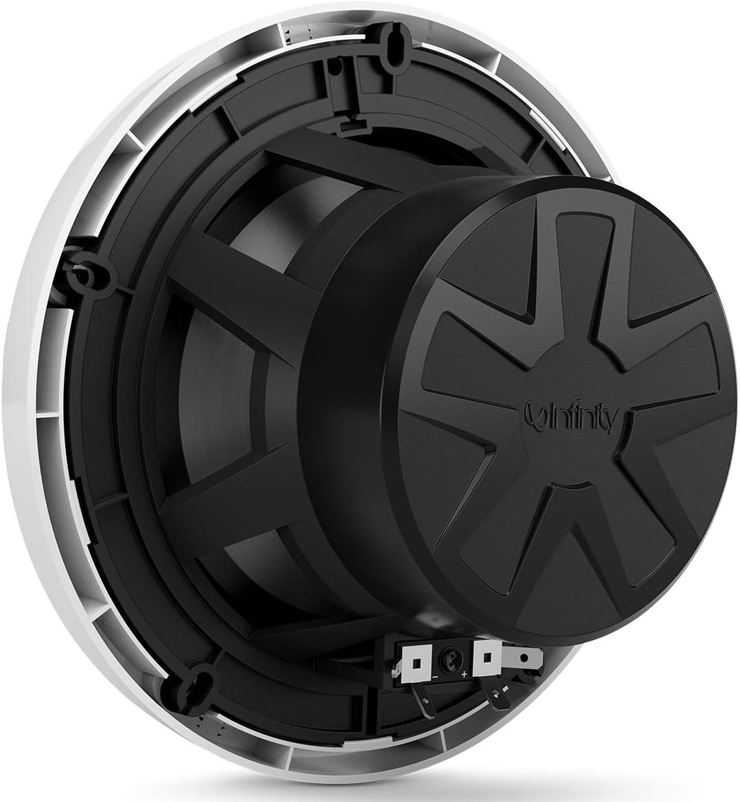 Infinity Marine Boat 6.5 Inch RGB LED Coaxial Speakers - White