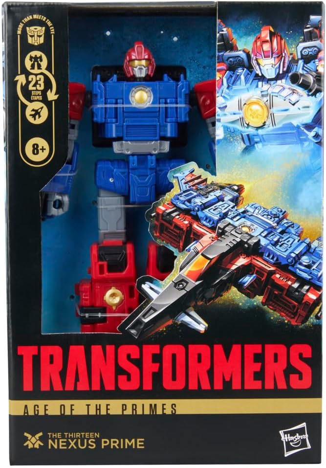 Transformers Age of the Primes The Thirteen Nexus Prime, Voyager Class 6-Inch Converting Action Figure, Robot Toys for Ages 8+