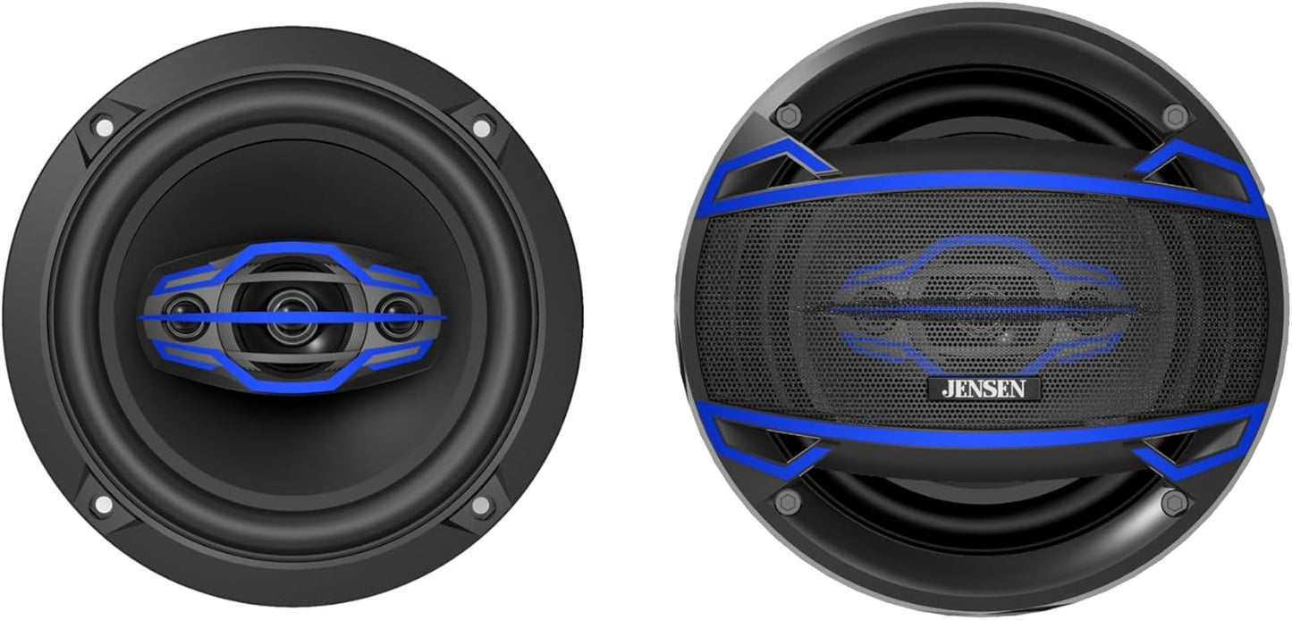 JS-Series JS6504 High Performance 4-Way 6.5 inch Car Audio Speakers 320 Watts Peak Power - PAIR