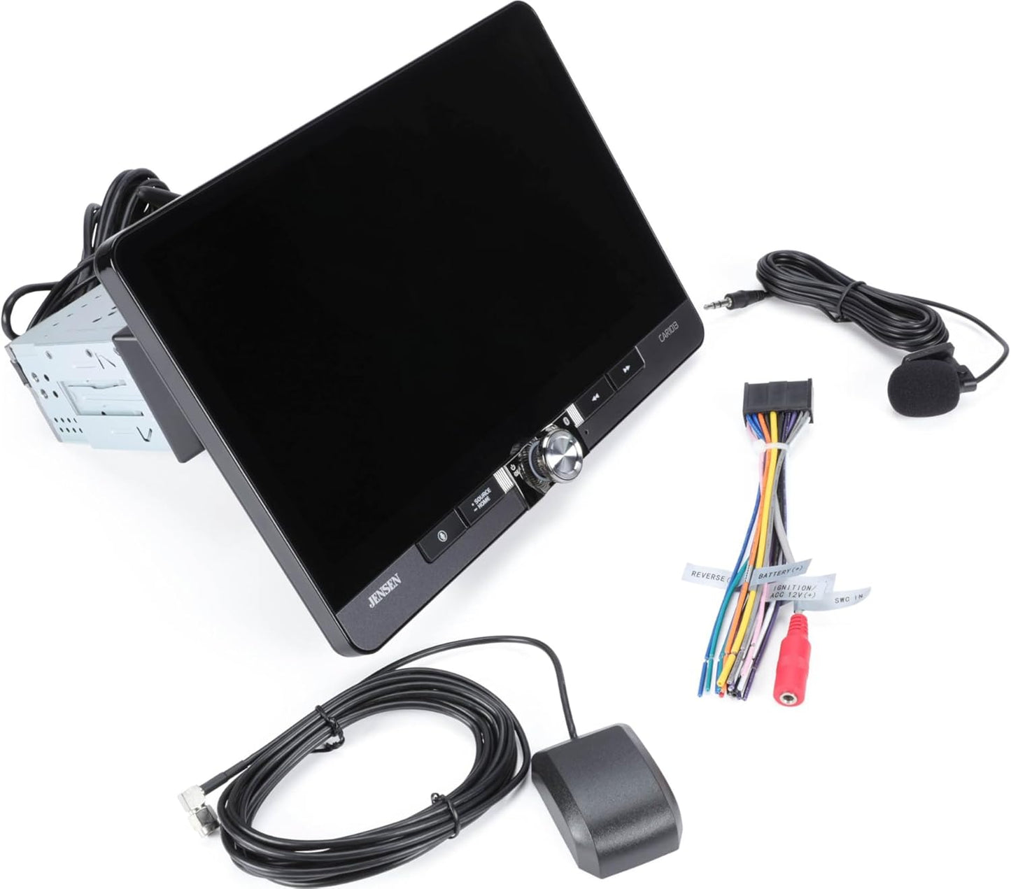 CAR1013 10.1 Inches Apple CarPlay Android Auto Wired or Wireless  Single DIN & Double DIN Touchscreen Car Stereo Radio, Bluetooth, Front & Rear Camera Inputs