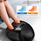 Foot Massager Machine w/ Heat Shiatsu Foot Massager Cordless Control Up to Size 14 - Black