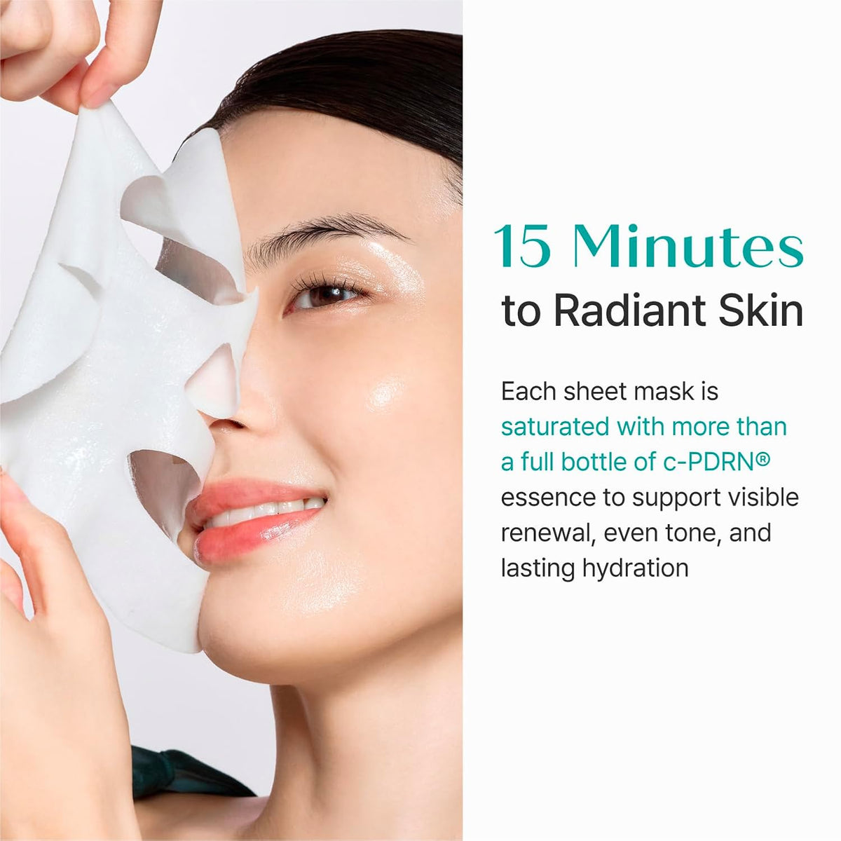 REJURAN Turnover Mask, c-PDRN® Face Mask, 5ea x 1.35 fl oz