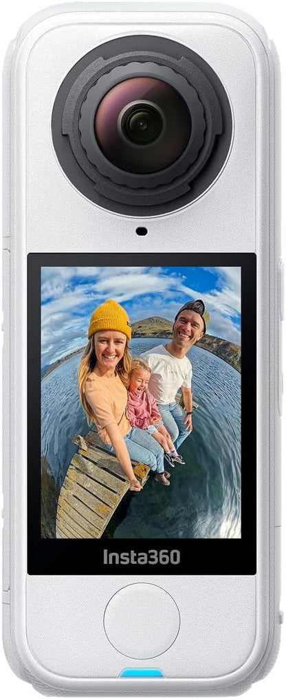 Insta360 X4 Air - Lightweight 165g 8K 360 Camera, Invisible Selfie Stick Effect, Replaceable Lenses, Shoot First & Frame Later, Built-in Wind Guard, FlowState Stabilization, AI-Powered App