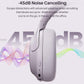 HT3 Hybrid Noise Cancelling Headphones, 90H Battery Life Over Ear Bluetooth 6.0 Foldable Headset, AI Voice Assistant - Light Purple