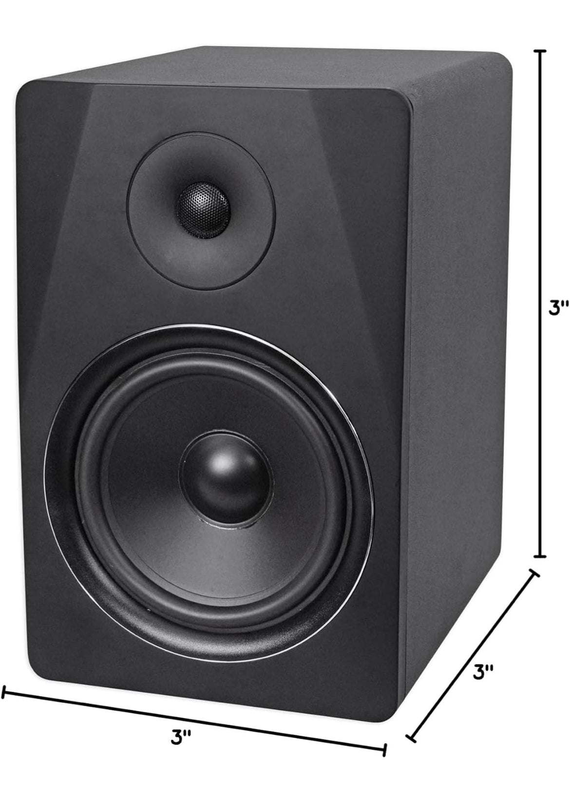 Rockville (2) DPM8B Dual Powered 8" 600 Watt Active Studio Monitor Speakers