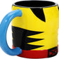 X-Men Wolverine Costume 16 Oz Yellow Ceramic Mug