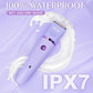 Bikini Trimmer Electric Razors for Women, Rechargeable Pubic Body Hair Trimmer Electric Shaver for Legs Body Hair, Bikini Shaver IPX7 Waterproof, Gifts for Women, Purple