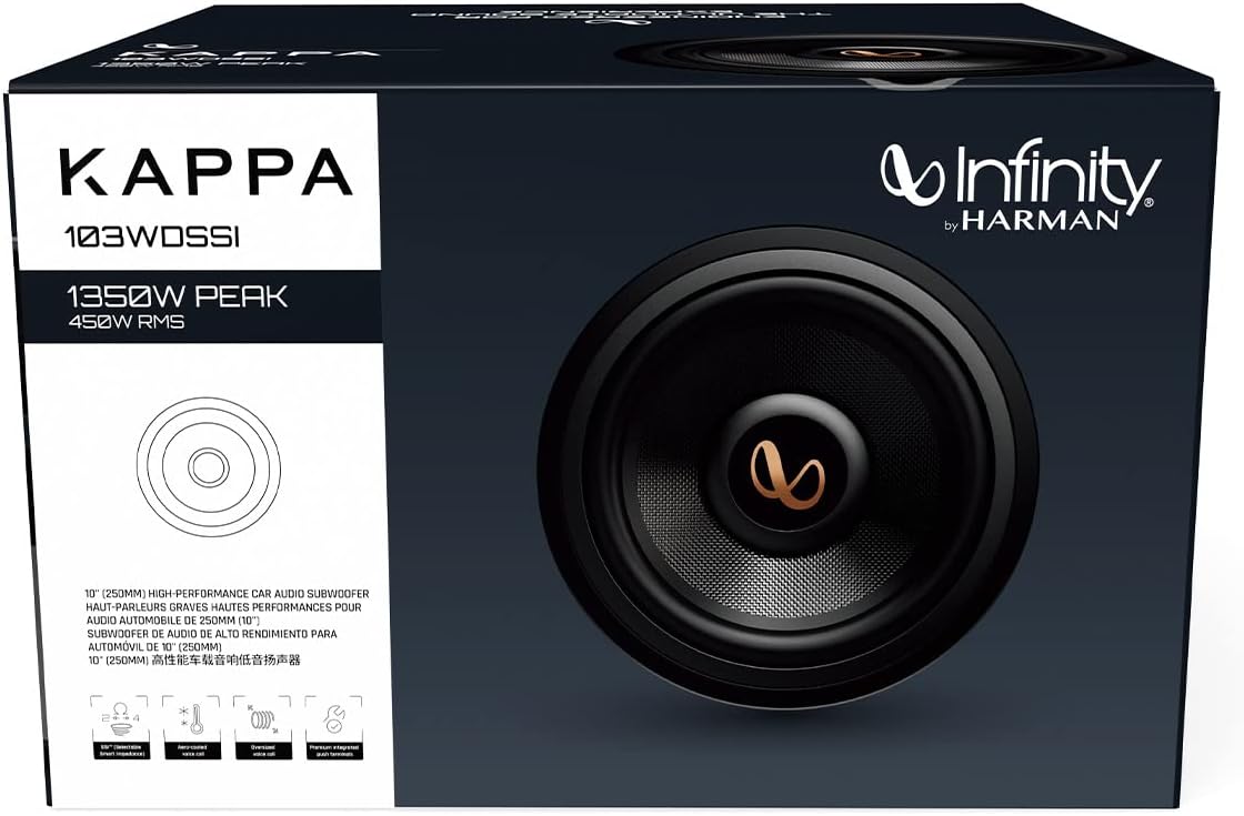 Infinity KAPPA 103WDSSI 10 inches high-Performance car Audio subwoofer