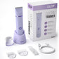 OLOV Electric Body Hair Trimmer - Groin Trimmer for Men - Bikini Trimmer Women - Wet/Dry Shaver Groomer, Replaceable Ceramic Blade Heads, USB Recharge Dock, Waterproof Hygiene Razor,Purple