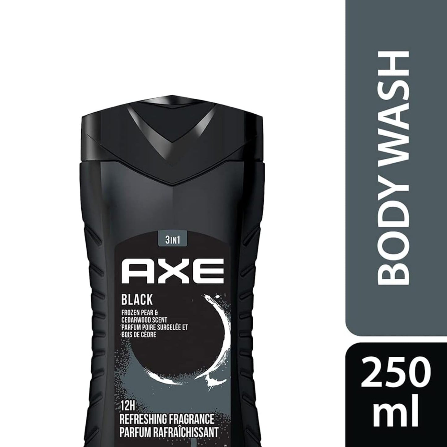 AXE Black- Frozen Pear & Cedarwood Scent 3 in 1 Body wash 12HR Refreshing Fragrance