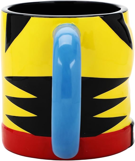 X-Men Wolverine Costume 16 Oz Yellow Ceramic Mug