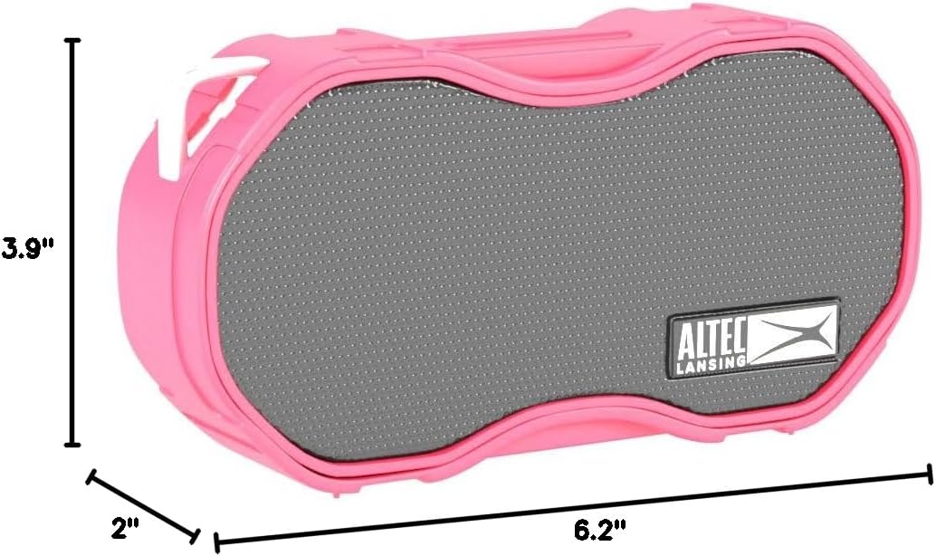Altec Lansing Baby Boom XL - Waterdigte Bluetooth-luidspreker, Draadlose en Draagbare Luidspreker vir Reis- en Buiteluggebruik, Diep Bas en Harde Klank, 1 Pak, Rooi