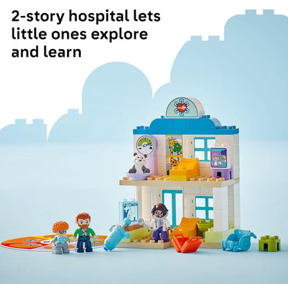 LEGO DUPLO Town Eerste Keer Besoek met Die Dokterkantoor Bou Speelstel – Voorskoolse Leer- en Opvoedkundige Speelding