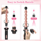 7-in-1 Curling Iron Set with Interchangeable Ceramic Barrels, Curling Wand Set with Thermal Brush, Hair Straightener and Wand Curling Iron, Versatile Styling Hair Curlers Set, Gifts for Women