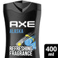 AXE 3 in 1 Shower Gel - 12hr Refreshing Fragrance 400ml - Alaska Ocean Air & Bergamot Scent
