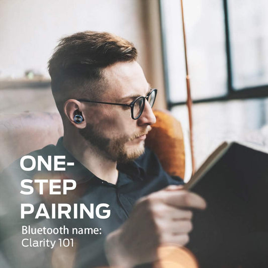 Monster Clarity 101 AirLinks Draadlose Oorfone, Bluetooth 5.0 In-Oor Oorfone met Laaikas, Stereo Oorfone Diep Bas Klank, IPX5 Waterdig, Ingeboude Mikrofoon, Duidelike Oproep, Veilige Pasvorm vir Sport