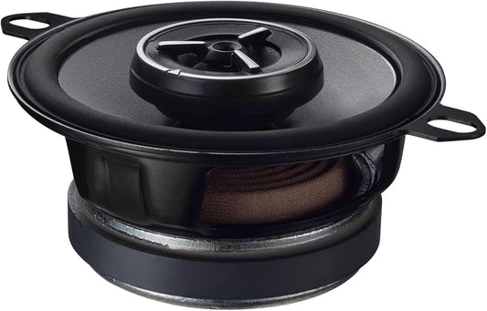 Kenwood eXcelon KFC-X3C 3.5-duim Mid-reeks motorluidspreker met sy-gebalanseerde koepelhoëtweeters vir Chrysler/Toyota/Ander, 120 Watt Maksimum Krag (Paar)
