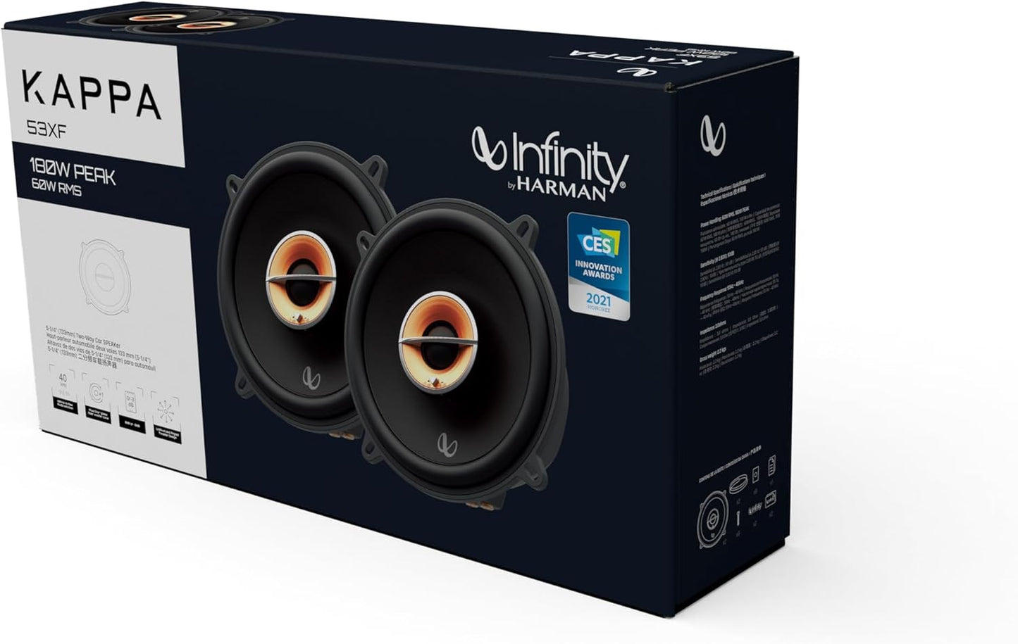 Infinity Kappa Series 5-1/4 inches (133mm) 2-Way Car Speaker - (Pair)
