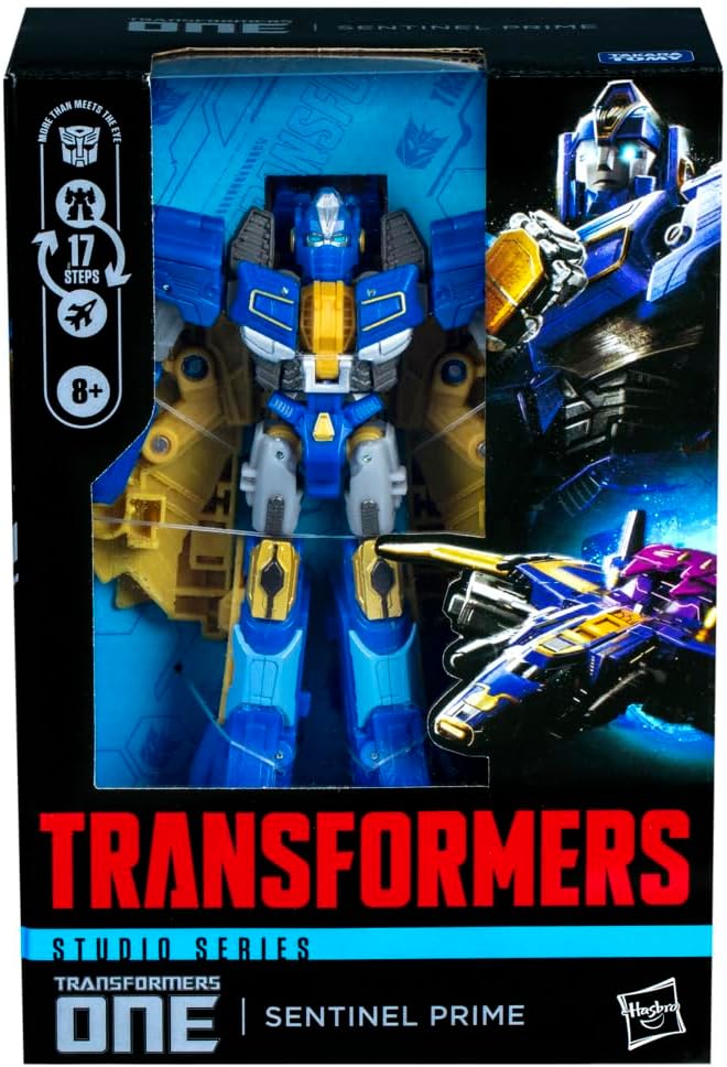 Transformers Toys Studio Series Voyager Class One Sentinel Prime 6.5-inch Converting Action Figure, Robot Toys, 8+