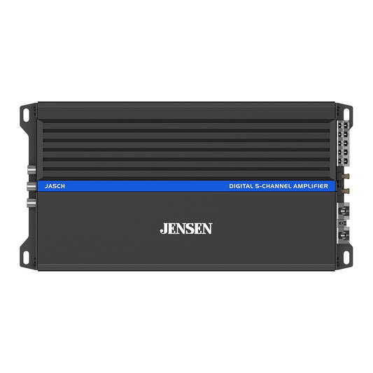 JA-Series JA5CH High Performance Class-D Bridgeable 5-Channel Car Audio Amplifier 1,500 Watts Peak Power | Efficient Compact Design