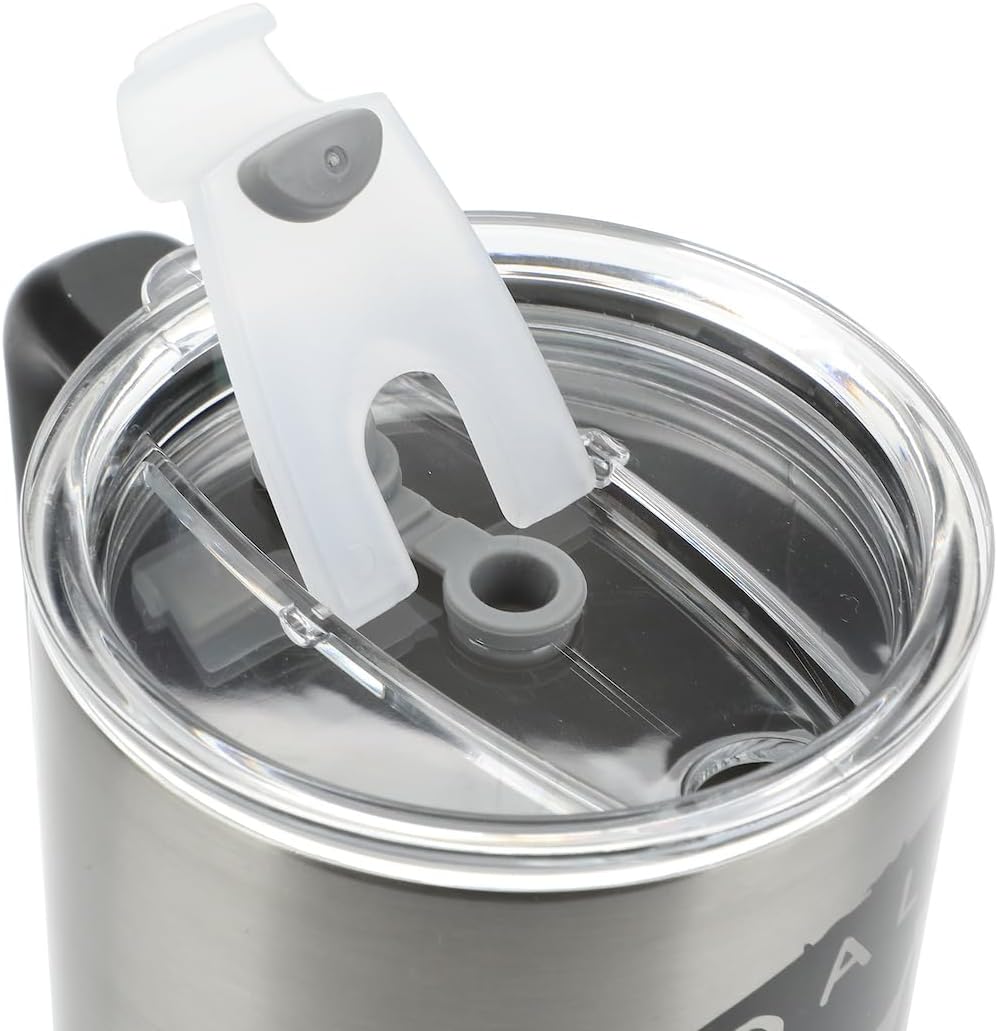 Insulated Stainless Steel Tumbler w/ Reusable Straw & Leak-Proof Lid Easy Carry Handle 40oz (Starwars)