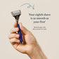 Winston Chrome Razor Handle - (German-Engineered Blades with Lubricating Strip and Precision Trimmer)