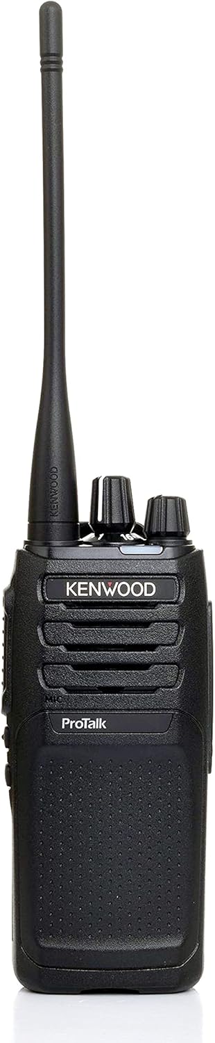 Kenwood ProTalk UHF Twee-rigting Draagbare Radio (5 W), 64 Kanale & 4 Sonas, 1 000 mW Harde Luidspreker, 11 Mil-Spesifikasie Standaarde 810 (C/D/E/F/G) & IP54/55 weerbestandheid