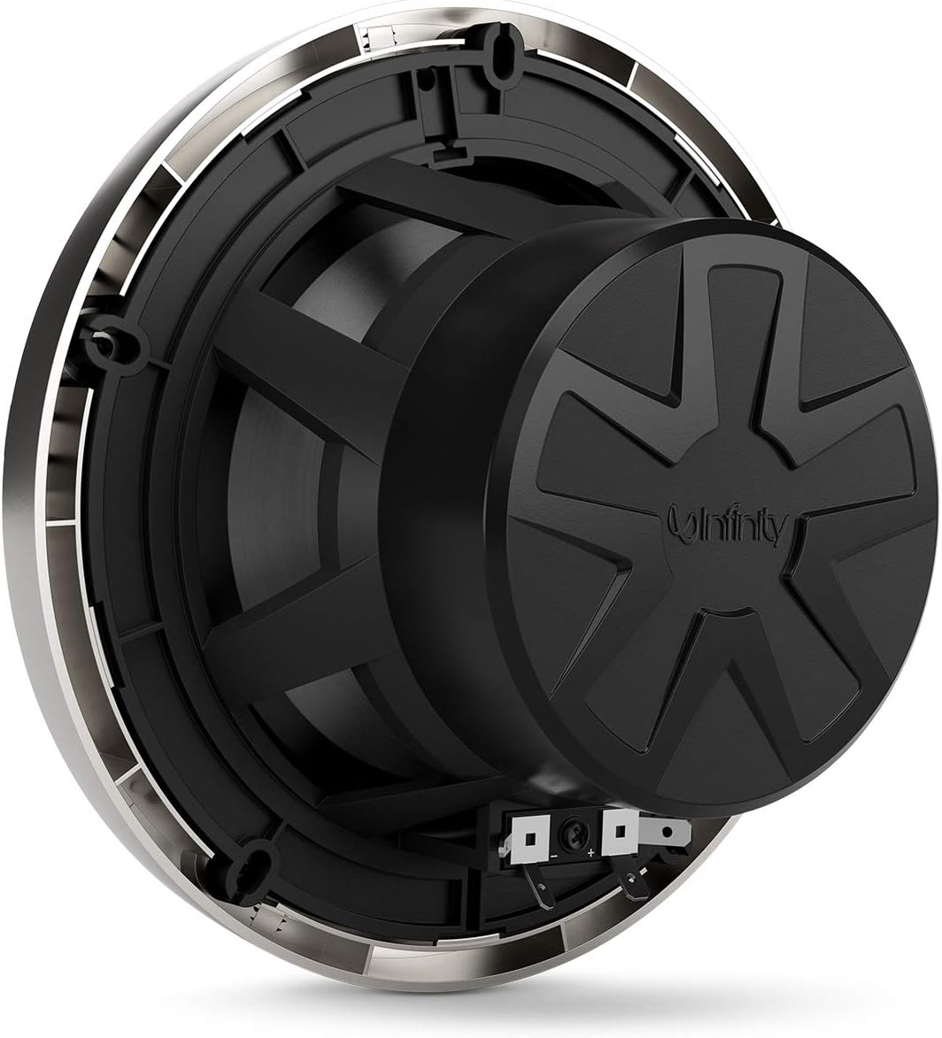 Infinity INF622MLT 622MLT Marine Boat 6.5 inches RGB LED Coaxial Speakers - Titanium
