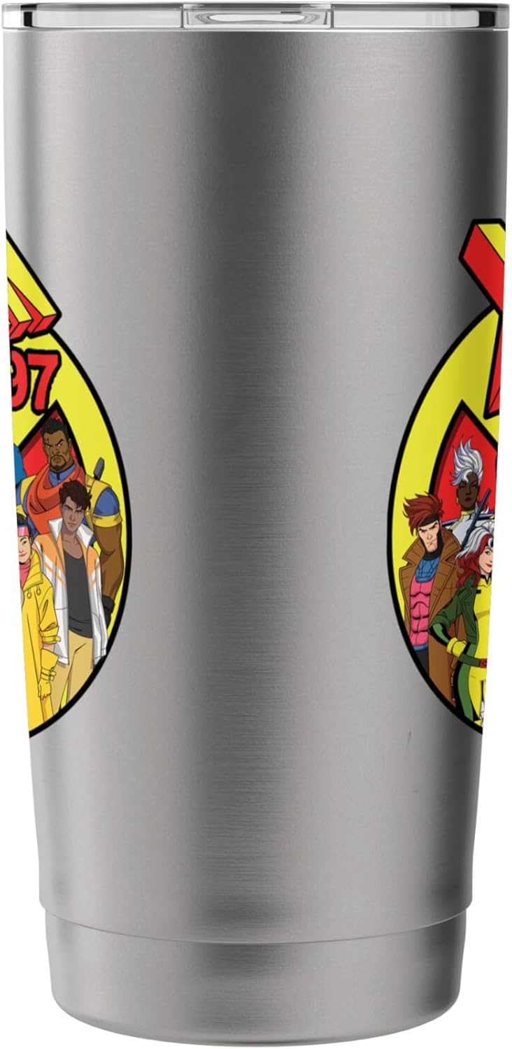 Marvel Studios X-Men '97 Animated Series Team and Title Logo Stainless Steel Insulated Tumbler