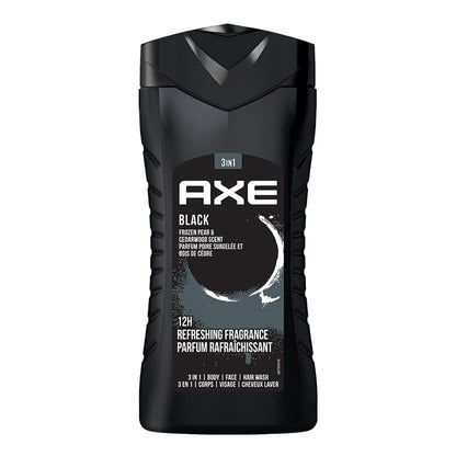 AXE Black- Frozen Pear & Cedarwood Scent 3 in 1 Body wash 12HR Refreshing Fragrance