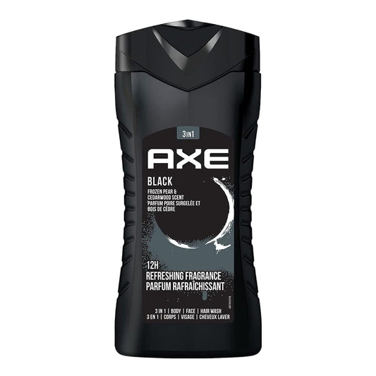 AXE Black- Frozen Pear & Cedarwood Scent 3 in 1 Body wash 12HR Refreshing Fragrance