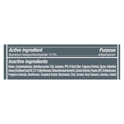 DOVE MEN + CARE Dry Spray Antiperspirant Coastal Cedar 4 Count 72H Protection with a Plant-Based Moisturizer 3.8 oz (Pack of 4)