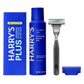 Shaving Kit for Men - Premium Handle, Razor Blade Cartridge, Foaming Shave Gel, and Travel Blade Cover - Onyx